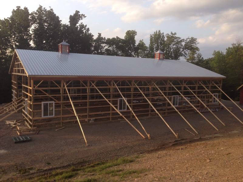 Washburnn Pole Building Frame